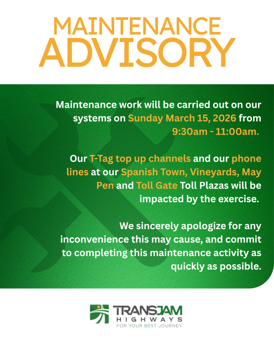 Maintenance Advisory - March 15, 2026 (3)